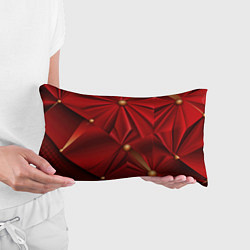 Подушка-антистресс Красный материал со складками, цвет: 3D-принт — фото 2