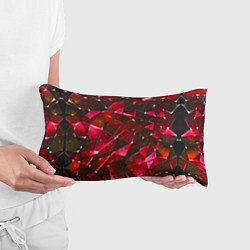 Подушка-антистресс Красное разбитое стекло, цвет: 3D-принт — фото 2