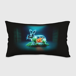 Подушка-антистресс Прозрачный стеклянный кролик с овощами, цвет: 3D-принт