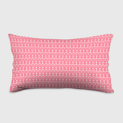 Подушка-антистресс Белые узоры на розовом, цвет: 3D-принт