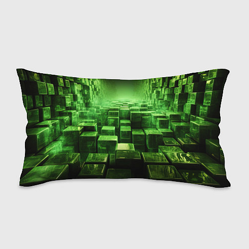 Подушка-антистресс Зеленые квадраты в лабиринте / 3D-принт – фото 1
