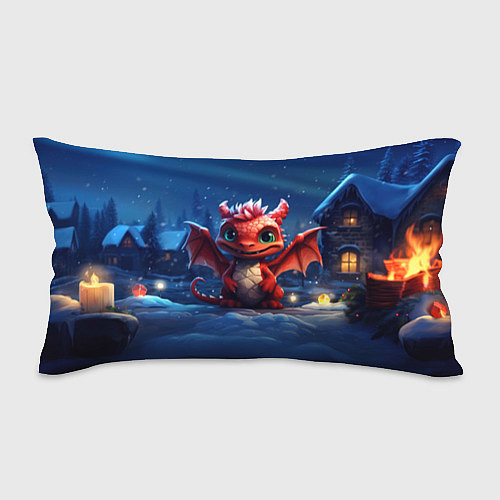 Подушка-антистресс Красный маленький дракон / 3D-принт – фото 1