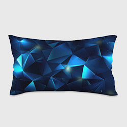 Подушка-антистресс Синяя геометрическая абстракция, цвет: 3D-принт