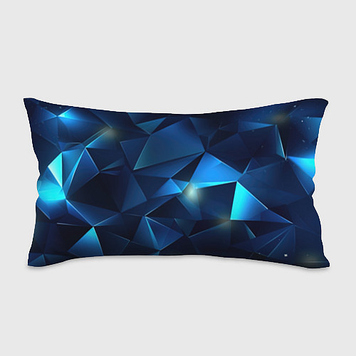 Подушка-антистресс Синяя геометрическая абстракция / 3D-принт – фото 1