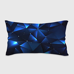 Подушка-антистресс Синяя геометрическая абстракция, цвет: 3D-принт