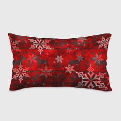 Подушка-антистресс Рождественские узоры снежинки