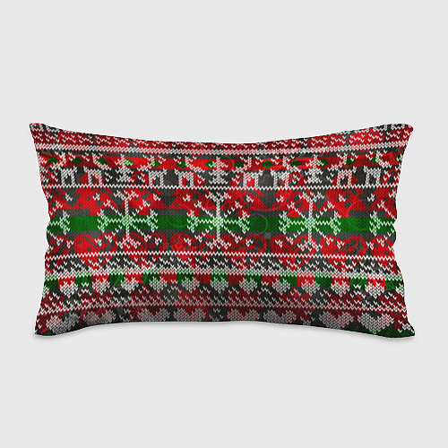 Подушка-антистресс Вязанный орнамент узор / 3D-принт – фото 1