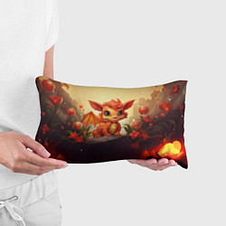 Подушка-антистресс Новогодний дракоша 2024, цвет: 3D-принт — фото 2