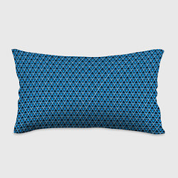 Подушка-антистресс Синие и чёрные треугольники, цвет: 3D-принт