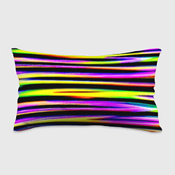 Подушка-антистресс Цветные неоновые полосы, цвет: 3D-принт