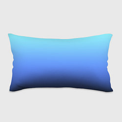 Подушка-антистресс Голубой и черно-синий градиент, цвет: 3D-принт