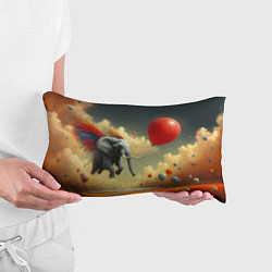Подушка-антистресс Сюрреалистичный слон летит за шариком, цвет: 3D-принт — фото 2