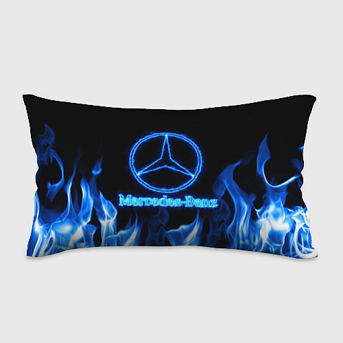 Подушка-антистресс Mercedes-benz blue neon / 3D-принт – фото 1
