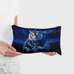 Подушка-антистресс Тигр солдат снег и звезды, цвет: 3D-принт — фото 2