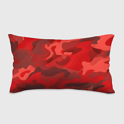 Подушка-антистресс Красный камуфляж крупный, цвет: 3D-принт