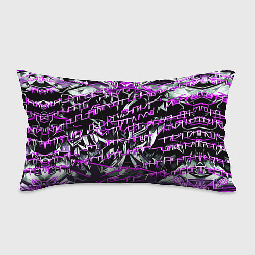 Подушка-антистресс Инопланетный текст фиолетовый / 3D-принт – фото 1