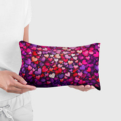 Подушка-антистресс Множество сердец, цвет: 3D-принт — фото 2