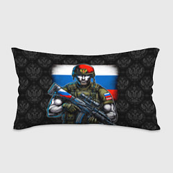 Подушка-антистресс Русский солдат на фоне флага