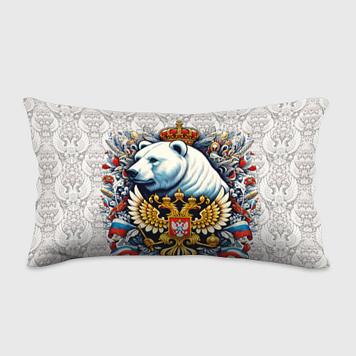 Подушка-антистресс Белый медведь с короной / 3D-принт – фото 1