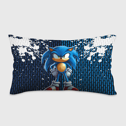 Подушка-антистресс Sonic - splash and logo / 3D-принт – фото 1