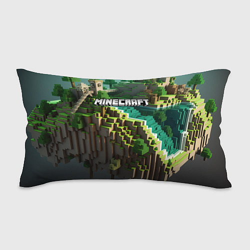 Подушка-антистресс Minecraft logo летняя карта / 3D-принт – фото 1