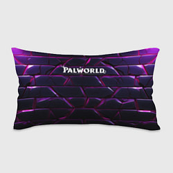 Подушка-антистресс Palworld логотип фиолетовые яркие плиты