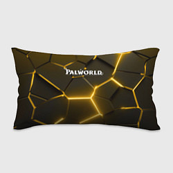 Подушка-антистресс Palworld логотип разлом желтых плит