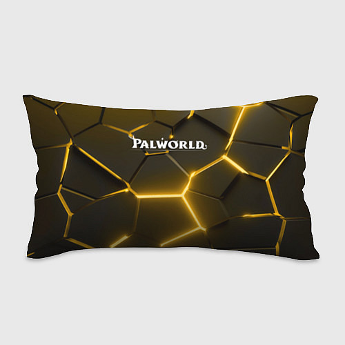Подушка-антистресс Palworld логотип разлом желтых плит / 3D-принт – фото 1