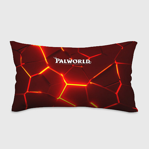 Подушка-антистресс Palworld логотип разлом красных плит / 3D-принт – фото 1