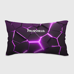 Подушка-антистресс Palworld логотип разлом фиолетовых плит