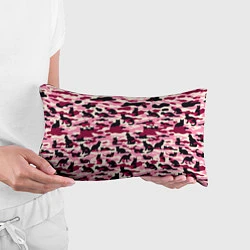 Подушка-антистресс Камуфляжные розовые котики, цвет: 3D-принт — фото 2