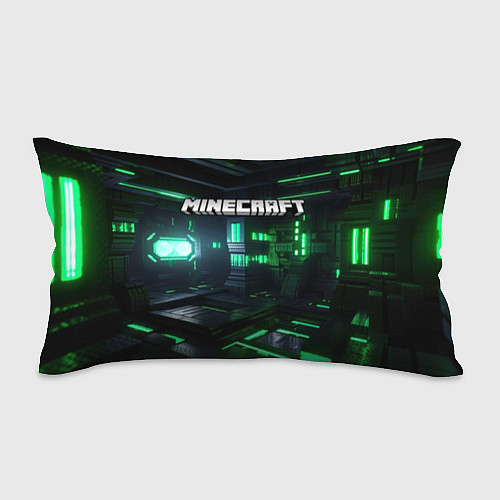 Подушка-антистресс Minecraft logo зеленый мир / 3D-принт – фото 1