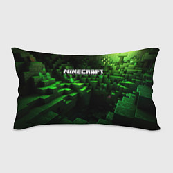 Подушка-антистресс Minecraft logo зеленые кубики
