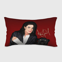 Подушка-антистресс Michael Jackson с пантерой и автографом