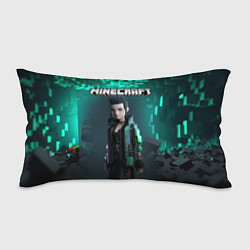 Подушка-антистресс Minecraft cyberpunk green neon