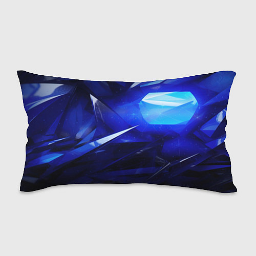 Подушка-антистресс Black and blue abstract background sport style / 3D-принт – фото 1