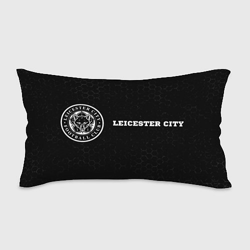 Подушка-антистресс Leicester City sport на темном фоне по-горизонтали / 3D-принт – фото 1