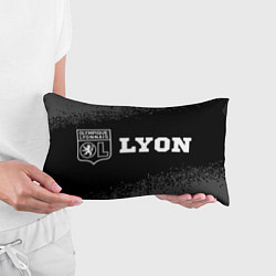 Подушка-антистресс Lyon sport на темном фоне по-горизонтали, цвет: 3D-принт — фото 2