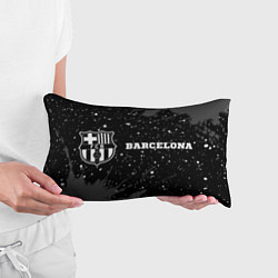 Подушка-антистресс Barcelona sport на темном фоне по-горизонтали, цвет: 3D-принт — фото 2