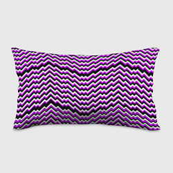 Подушка-антистресс Фиолетовые и белые ломаные линии, цвет: 3D-принт