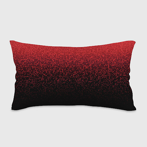 Подушка-антистресс Градиент мозаика красно-чёрный / 3D-принт – фото 1