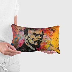 Подушка-антистресс Граффити портрет Владимира Ленина, цвет: 3D-принт — фото 2