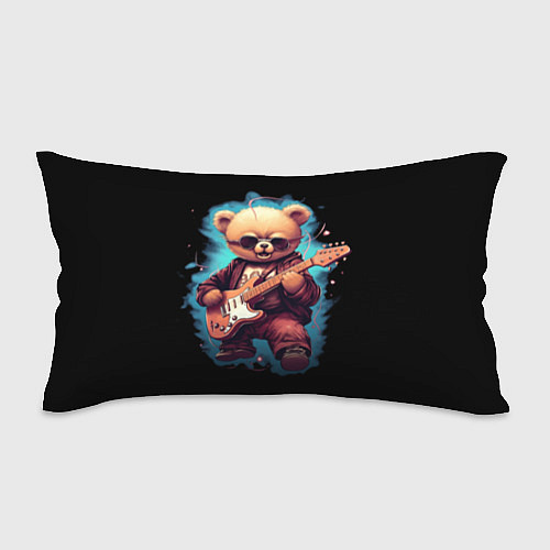 Подушка-антистресс Плюшевый медведь музыкант с гитарой / 3D-принт – фото 1