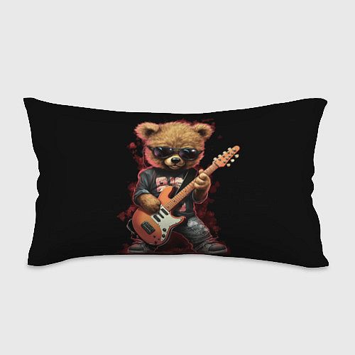 Подушка-антистресс Плюшевый медведь музыкант с гитарой / 3D-принт – фото 1