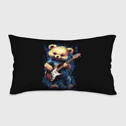 Подушка-антистресс Плюшевый медведь музыкант с гитарой, цвет: 3D-принт