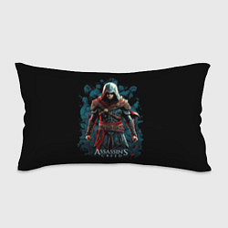 Подушка-антистресс Assassins creed черный фон, цвет: 3D-принт