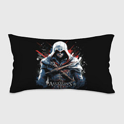 Подушка-антистресс Assassins creed мазки красок, цвет: 3D-принт
