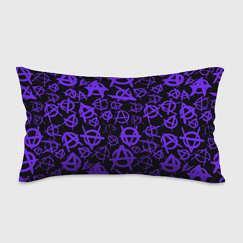 Подушка-антистресс Узор анархия фиолетовый / 3D-принт – фото 1