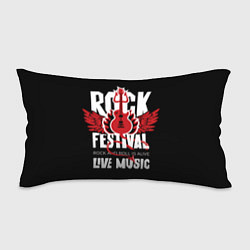 Подушка-антистресс Rock festival - live music, цвет: 3D-принт