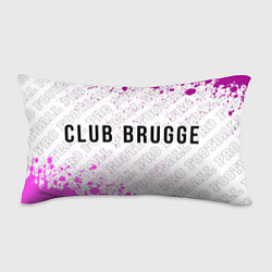 Подушка-антистресс Club Brugge pro football по-горизонтали, цвет: 3D-принт